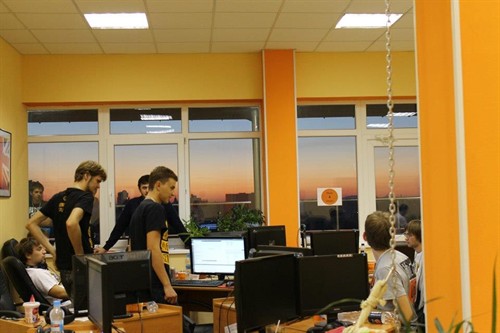 Last hours before DEMO and sunrise doubled inspiration of our developers (Donetsk).