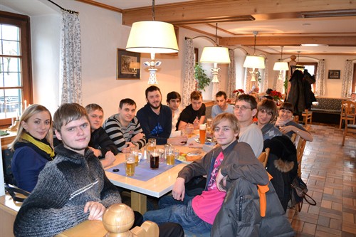Binary Studio Team at lunch in Oberammergau.