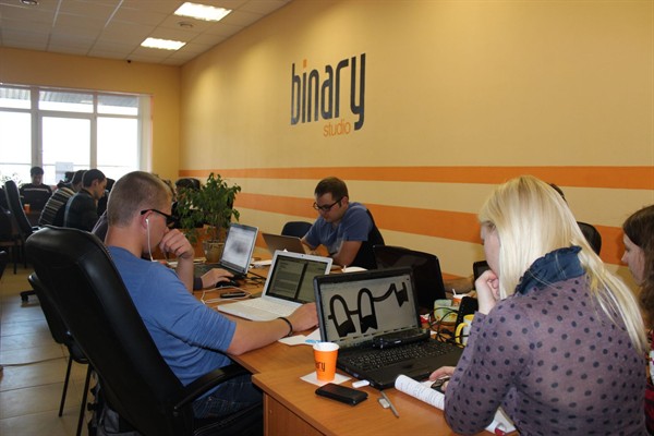 Many talented developers from different cities came to Hackathon 2013 (Donetsk).