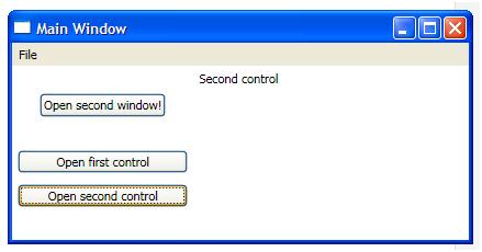 There are links between first model and first user control and between second model and second user control.
