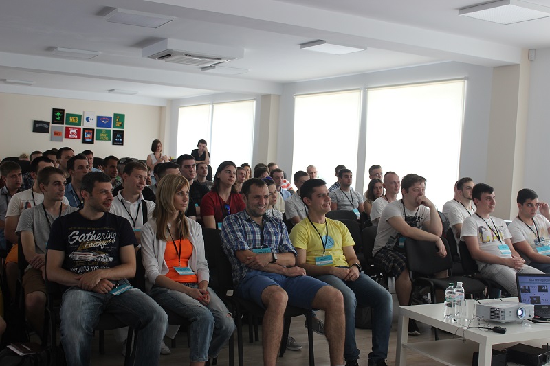 Students attend a lecture in Binary Studio Academy
